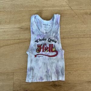 I Am Koko LA - Whole Lotta Hell Tank in White Tie Dye